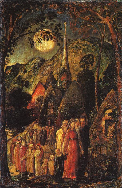 Samuel Palmer Coming from Evening Church oil painting image